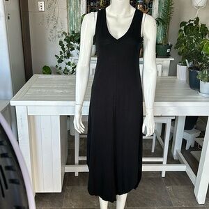 Gap, long T-shirt, dress V-neck XS black in excellent condition